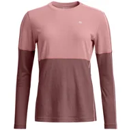 Koszulki sportowe damskie - Damska koszulka Ortovox 185 Rock'N'Wool Long Sleeve W Rozmiar: XS / Kolor: jasnoróżowy - miniaturka - grafika 1