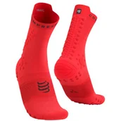 Skarpetki i podkolanówki sportowe - COMPRESSPORT Skarpety ProRacing Socks V4 TRAIL Fluo Red/Black - miniaturka - grafika 1