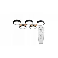 Lampy sufitowe - REA OSW-08468 LAMPA SUFITOWA APP526-5C CZARNA - miniaturka - grafika 1