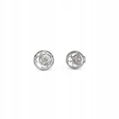 Kolczyki - Srebrne kolczyki Guess PERFECT ILLUSION logo 4G JUBE03375JWRH - miniaturka - grafika 1