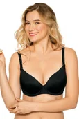 Biustonosze - Gaia 639 Jean Biustonosz push-up, czarny - miniaturka - grafika 1