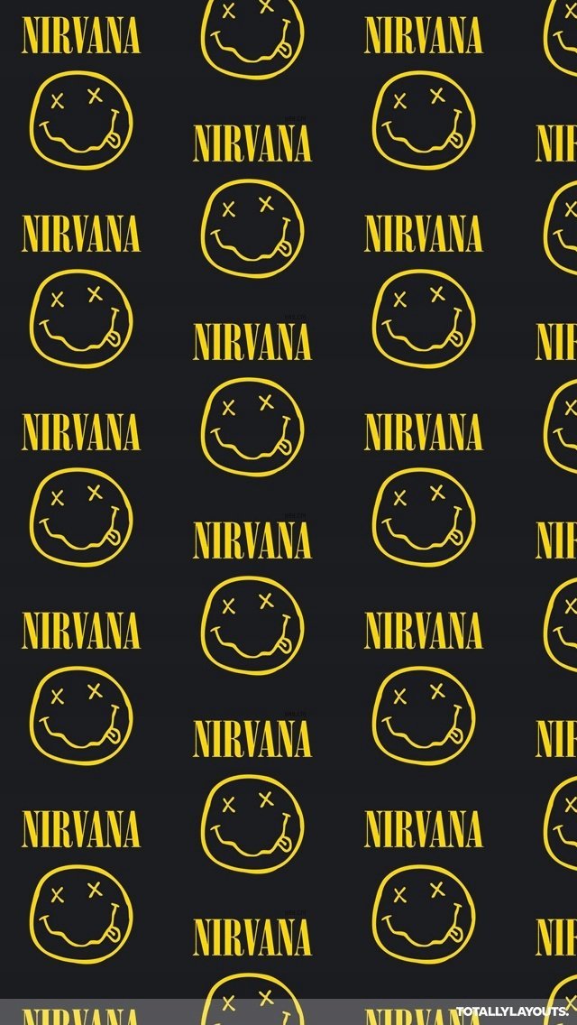 PODKŁADKA POD MYSZ Nadruk 22x18 cm Nirvana Smiley Kurt Cobain ROCK Prezent