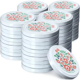Metalowe wieczka do słoików Virbo 50 szt. 82mm "Folklor" - Pojemniki kuchenne - miniaturka - grafika 1