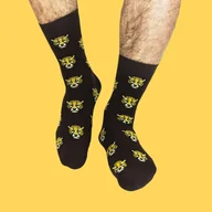 Skarpetki męskie - Męskie skarpetki w tygrysy - Skarpetki z tygrysem - miniaturka - grafika 1