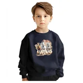 Bluzy dla dziewczynek - BLUZA DZIECIĘCA KONIE 110-116 DLA CHŁOPCA DZIEWCZYNKI - miniaturka - grafika 1