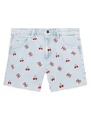 Spodenki damskie - Guess Szorty jeansowe J5GD10 D45E0 Kolorowy Regular Fit - miniaturka - grafika 1