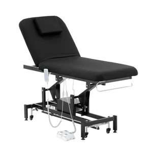 Physa Łóżko do masażu 2 200 kg czarne LYON BLACK_PH - Stoły i łóżka do masażu - miniaturka - grafika 1