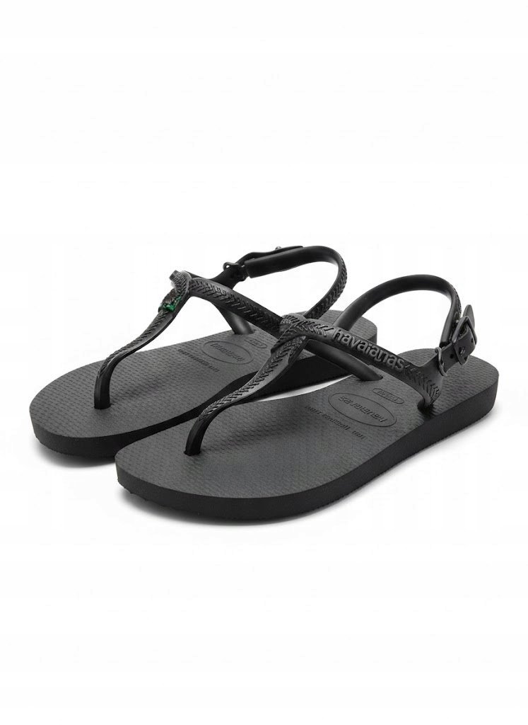 HAVAIANAS KLAPKI DAMSKIE CZARNE Z REGULOWANYM PASKIEM 27-28 1J0A