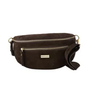 Torebki damskie - Zamszowa nerka damska Barberinis - Brązowa ciemna - miniaturka - grafika 1