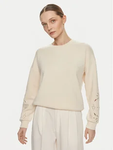 Vila Bluza Sif 14099158 Beżowy Regular Fit - Bluzy damskie - miniaturka - grafika 1