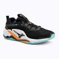 Buty sportowe męskie - Buty do piłki ręcznej Mizuno Wave Stealth Neo 2 black/tangelo/ice green WYSYŁKA W 24H 30 DNI NA ZWROT - miniaturka - grafika 1
