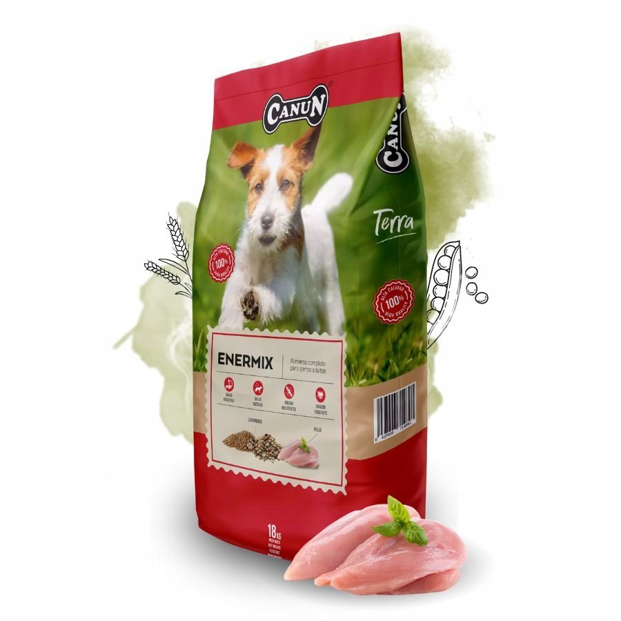 Canun Terra Enermix 18 Kg Karma Dla Psów Dorosłych Szkolących Się