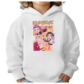 Bluzy dla dziewczynek - BLUZA DZIECIĘCA KPOP DEMON HUNTERS HUNTRIX 122-128 Z KAPTUREM BAWEŁNIANA - miniaturka - grafika 1