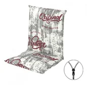 Poduszki ogrodowe - LIVING 2901 medium - poduszka na krzesło i fotel zapinana na zamek - miniaturka - grafika 1