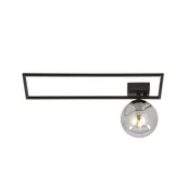 Lampy sufitowe - Imago lampa sufitowa czarna grafitowy klosz 1131/1A Emibig - miniaturka - grafika 1