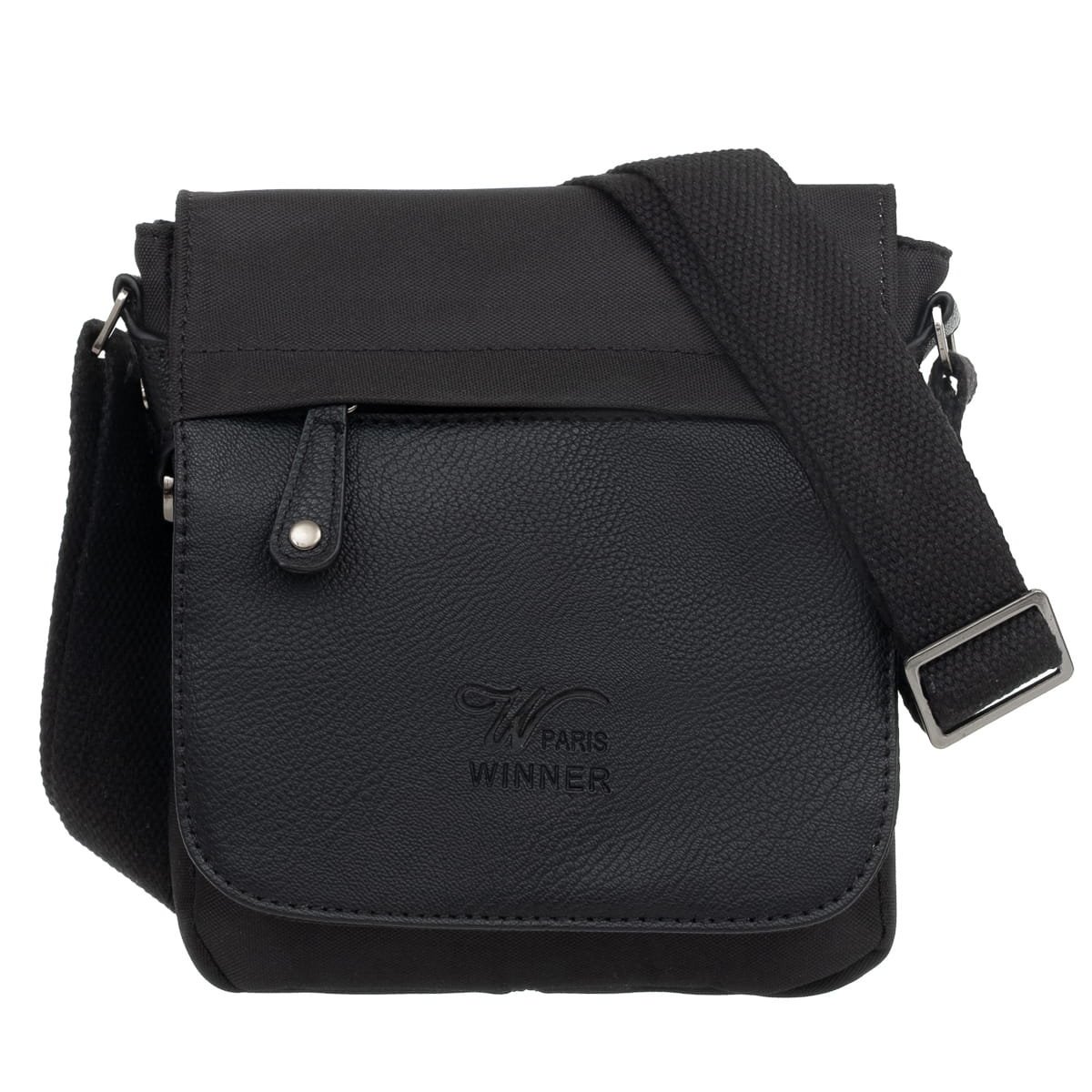 Mała Miejska Torba Na Ramię Listonoszka Paris Winner Czarna