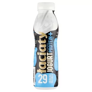 Łaciaty Protein+ Jogurt pitny naturalny 360 g - Kefiry, jogurty, maślanki - miniaturka - grafika 1