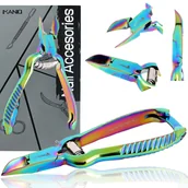 Akcesoria do paznokci - Cążki cęgi do grubych wrastających paznokci skórek obcinaczki nożyczki manicure gabinet SPA wielokolorowe - miniaturka - grafika 1