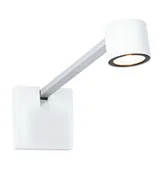 Lampy ścienne - Kinkiet ADELIA LED 4,5W 2700K -biały/alu - miniaturka - grafika 1