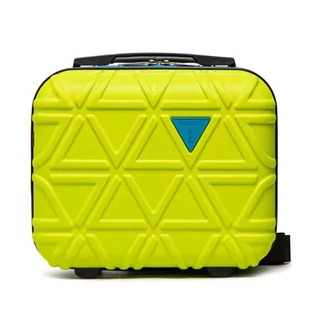 Kufer twardy PUCCINI CALIFORNIA ABSQM018 5B Limonkowy - Kosmetyczki, organizery i kuferki - miniaturka - grafika 1