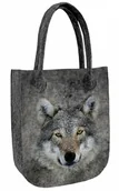 Torebki damskie - Sunlovers, Torba filcowa City, Wilk Lupo, 42x35x10 cm - miniaturka - grafika 1
