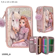 Piórniki - DEPESCHE, piórnik 3-komorowy z wyposażeniem top model viva vilet 13292a - miniaturka - grafika 1