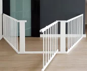 Zabezpieczenia dla dzieci - BARIERKA OCHRONNA BRAMKA ZABEZPIECZAJĄCA NA SCHODY KOMINEK DRZWI do 275 cm - miniaturka - grafika 1