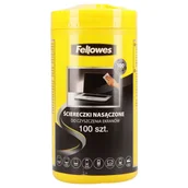 Akcesoria medyczne - Ściereczki nasączone do czyszczenia ekranów Fellowes - miniaturka - grafika 1