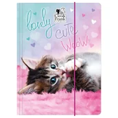 Teczki i skoroszyty - Derform Teczka z gumką A4 CLEO I FRANK 35 kot 1szt. /TGA4CF35/ DF128-CF35 - miniaturka - grafika 1