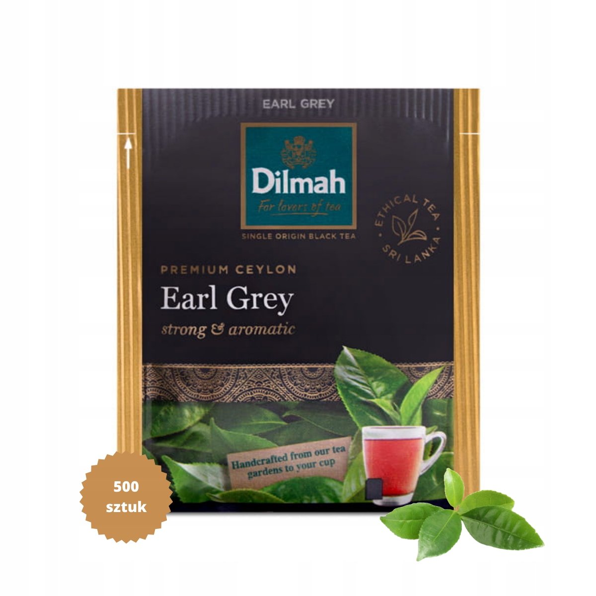 Herbata czarna Dilmah Earl Grey 500 kopert