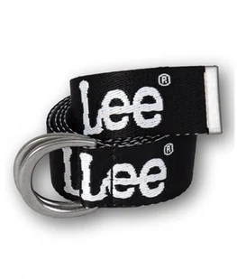 LEE LOGO BELT BLACK LA782001 95 - Paski - miniaturka - grafika 1