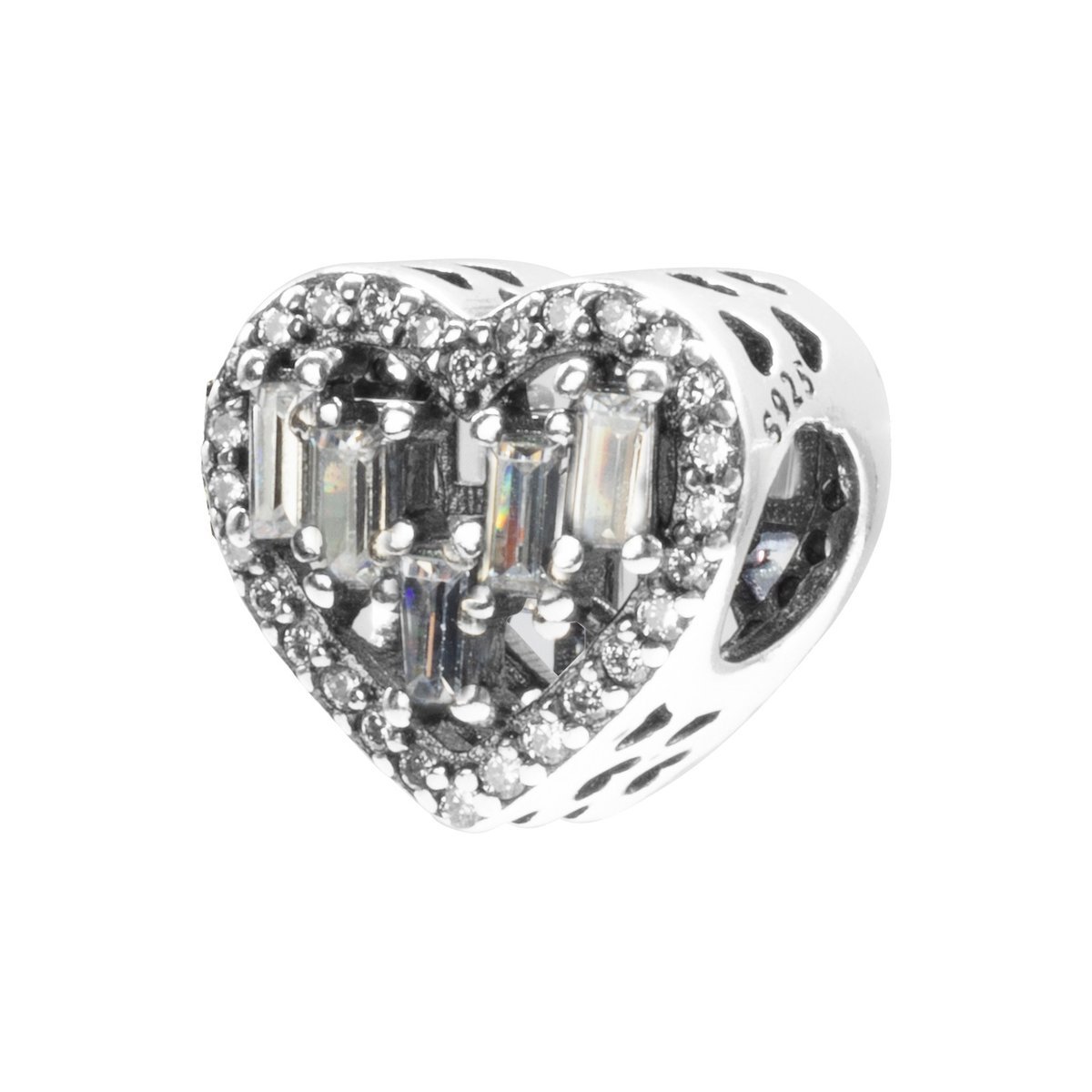 Srebrna zawieszka 925 Serce White