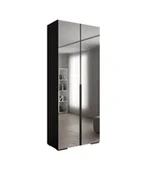 Szafy - Szafa uchylna Garderoba lustro INOVA 1 100 gł. 47 czarny - miniaturka - grafika 1