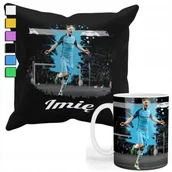 Gadżety dla niej i dla niego - ZESTAW KUBEK + POSZEWKA Z NADRUKIEM-DLA FANA DE BRUYNE MANCHESTER CITY+IMIĘ - miniaturka - grafika 1