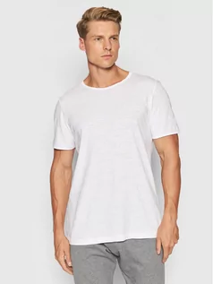 Koszulki męskie - Selected Homme T-Shirt Morgan 16071775 Biały Regular Fit - grafika 1