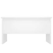 Ławy i stoliki kawowe - Lumarko Stolik kawowy, biały, 80x50x42,5 cm, materiał drewnopochodny - miniaturka - grafika 1