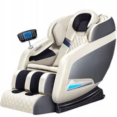 Stoły i łóżka do masażu - Fotel masujący Shiatsu Nefrytowy Do masażu ciała 22 rolki Masażer do ciała - miniaturka - grafika 1