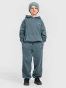 Spodnie i spodenki dla chłopców - 4F Spodnie dresowe joggery chłopięce - turkusowe 122 (6-7 lat) - miniaturka - grafika 1