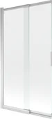 Parawany nawannowe - Mexen Fox parawan nawannowy 2-skrzydłowy przesuwny 100 x 150 cm, transparent, chrom - 891-100-002-01-00 - miniaturka - grafika 1