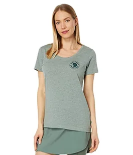 Fjällräven T-shirt damski 1960 logo W, zielony (Patina Green-Melange), XL (DE) - Koszulki i topy damskie - miniaturka - grafika 1