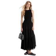 Sukienki - vestiti casual donna michael kors - smocked tank dress - nero - miniaturka - grafika 1