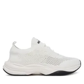 Sneakersy damskie - Sneakersy LOVE MOSCHINO JA15485G0MIYZ100 Biały - miniaturka - grafika 1