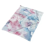 Koce - Ozdobny kocyk pled na łóżko Pastelowe Kwiaty wzory, Fabricsy - miniaturka - grafika 1