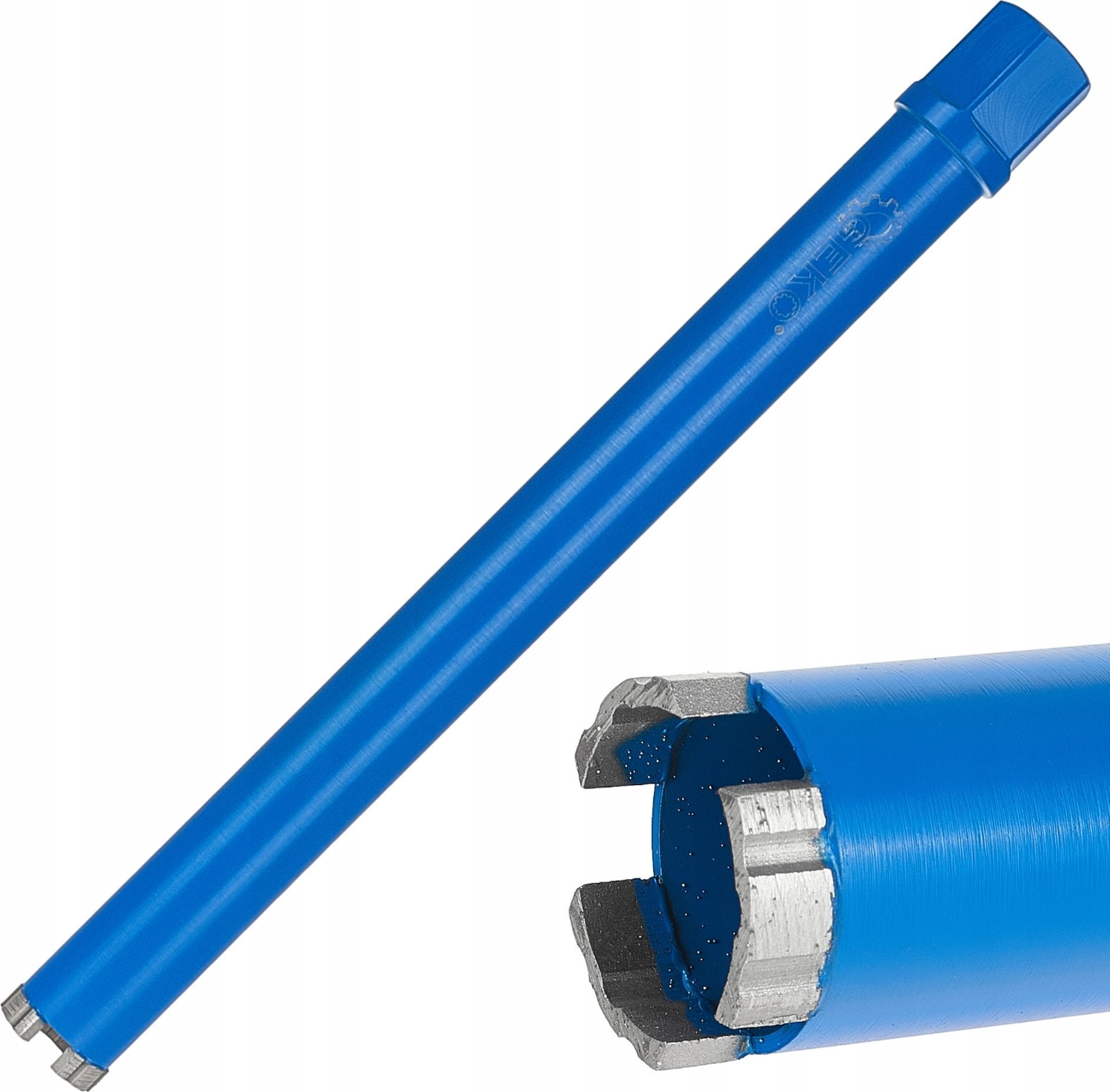 Geko Wiertło diamentowe koronowe do wiertnicy na sucho i mokro 42x10x450mm 3T 1.1/4