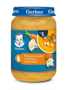Gerber KUCHNIA POLSKA Wiosenna zupka z indykiem i koperkiem po 6 miesiącu 190 g - Dania dla dzieci - miniaturka - grafika 1