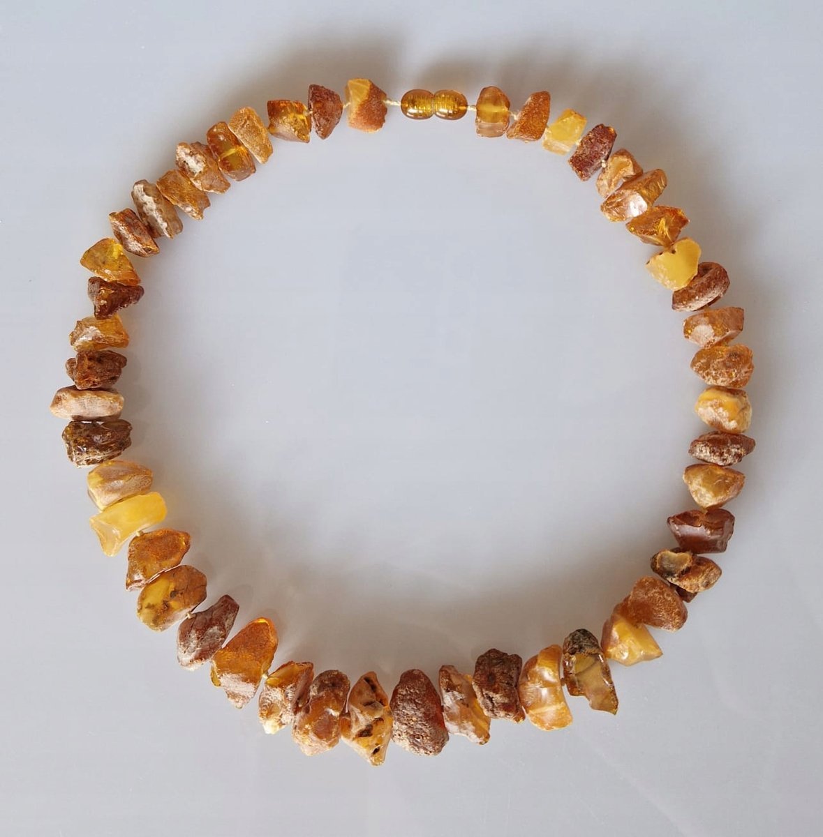Naszyjnik z bursztynu naturalnego korale bursztynowe surowe