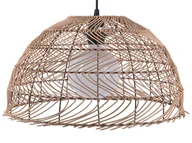 Lampy sufitowe - Beliani Lampa wisząca jasnobrązowa SELENGE - miniaturka - grafika 1