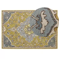 Dywany - Dywan Wełniany 140 X 200 Cm Żółto-niebieski Mucur - miniaturka - grafika 1