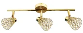 Lampy sufitowe - Candellux GLOSSY listwa 3X40W G9 MOSIĄDZ KRYSZTAŁKI PRZEŹROCZYSTE 93-00453 - miniaturka - grafika 1