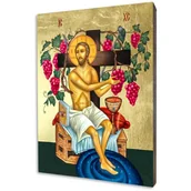 Ikony i obrazy sakralne - Ikona złocona - Chrystus Winny Krzew - miniaturka - grafika 1